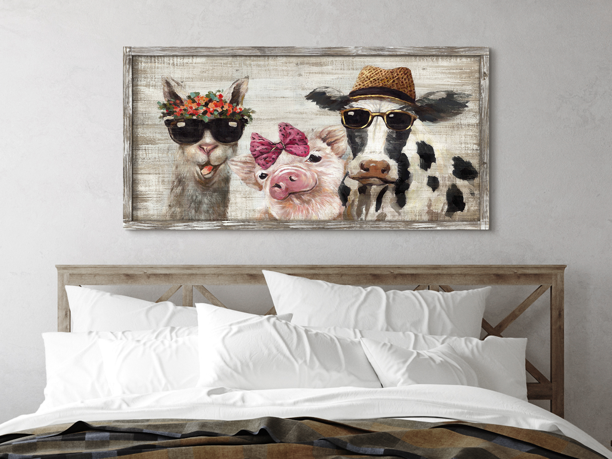Amazon.com: Farmhouse Wooden Framed Wall art: Farm Artwork Funny